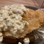 居酒屋ひでじろう - タルタルあじふらい タルタルを食べるためのアジフライ