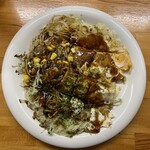 Okonomiyaki Toku - 半そば肉卵　トッピングスイートコーン