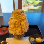 cafe tora - モンブランかき氷　1,300円税込
