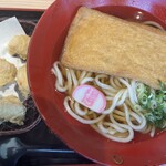 Tokutoku - きつねうどん（３玉）＆ とり唐天４個