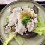 辛酉会食堂 - 真ん中しかポン酢が…