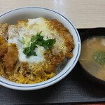 Katsuya - かつ丼 (竹)＋とん汁 690円