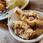 とんかつ 王龍 - メンチ