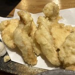 蕎麦切り 春のすけ - 若鶏天。