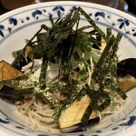 蕎麦切り 春のすけ - 揚げなすぶっかけ。具沢山で美味しい！