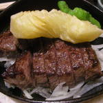 大和屋 - 連れの和牛ステーキは+1,575円(メイン選択)