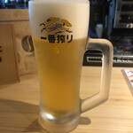 飯chan.D1 錦糸町 BBQビアガーデン&ハンバーガー - 生ビール
