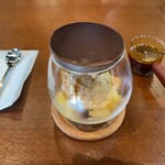 Cafe & Trattoria Polaris - キャラメルナッツパフェ1,050円。