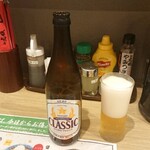 麺や 虎鉄 - サッポロクラシックのビール中瓶