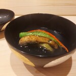 はらまさ - うなぎ、なす、万願寺のあんかけ