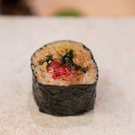 鮨 冨味 - とろタク巻き 海ぶどう