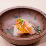 鮨 冨味 - 虎魚とじゅん菜