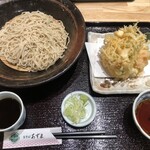 生そば あずま - かき揚げ天盛り　三倍盛り