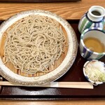 蕎麦切 森の - ざるそばと鴨団子汁 ¥1,800- (税込)