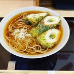 田そば - 天ぷらそば(鯛ちくわ)¥820