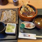 鈴のれん 長久手店 - うな天重とミニざるそば