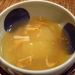 割烹 しらこ - OptioA30：冬瓜と芝海老のスープ