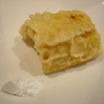 割烹 しらこ - OptioA30：当店名物・玉蜀黍の天ぷら絶品♪