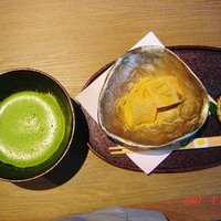 旅館 くらしき - 本わらび餅と抹茶