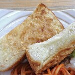 太郎茶屋 鎌倉 - 「モーニングＢセット」のアーモンドバタートースト