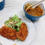 ゆたか食堂 - ヒレカツ二枚とカレーのる〜　この日は4000円弱。