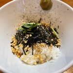 らーめん工房 麺作 - 追い茶漬け用ごはん