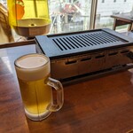 焼肉たまい - まずは生ビール