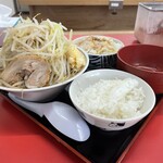 ラーメン もっけだの - 『朝食セット(ラーメン)+あぶら飯』