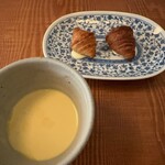 Bistro yen - ミニクロワッサンとコーンスープ