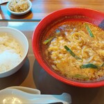 やよい軒 - うま辛麺ごはん付き