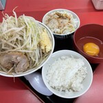 ラーメン もっけだの - 『朝食セット(ラーメン)+あぶら飯』