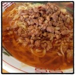 眞味  - ランチセット(台湾ラーメン) ¥680
            麺が刀削麺っぽく縮れている^ ^ 味は平均的☆