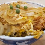 川ばた - かつ丼のアップ