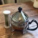 Cafe ブランラパン - 砂時計が飲みころを教えてくださいます