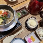 Tennen Nigari Yose Toufu To Kamameshi Uonobu - 鰆の西京味噌焼き釜飯定食