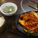 アリラン亭 - 2013.9水金限定の豚ポックム定食