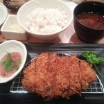 さぼてん - 三元豚ロースカツ定食￥１０５０