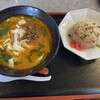 ラーメン屋 味番人 - 胡麻味噌らーめんと半チャーハン