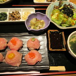 肉の寿司 一縁 - 【てまり寿司御膳　１４００円】