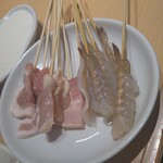 Kushiya Monogatari Larapoto Ebinaten - エビと肉中心に攻める