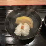 茜坂大沼 - 淡路の鱧に山形の賀茂茄子。いつもこのくだりでおもわず笑みが溢れてしまいます。