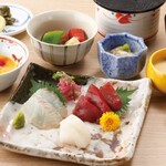 Nihon Ryouri Sazanka - 刺身定食（一例）