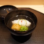 味幸 - 鱧、焼き茄子、たたきオクラ