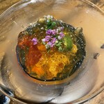 酢めしゆう - 夏野菜の土佐酢ジュレ　拡大版　キラキラしてます