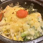 焼肉 スタミナ苑 - 石焼き明太子チーズビビンバ