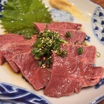 焼肉 スタミナ苑 - ハツ刺(たまり醤油)