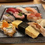 Tsukiji Sushi Sei - 私の“盛合わせ”です。昼ご飯としては適量。ベストチョイスだと思います！
