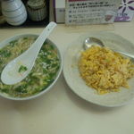 街かどのラーメン屋さん - だ～る～麺（混ぜた後）＋炒飯