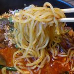 さんか亭 - 【2013年07月】ユッケジャンスープ（麺に変更）の麺アップ。