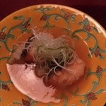 強羅天翠 - 温菜：知床鱒と里芋の蕪餡かけ